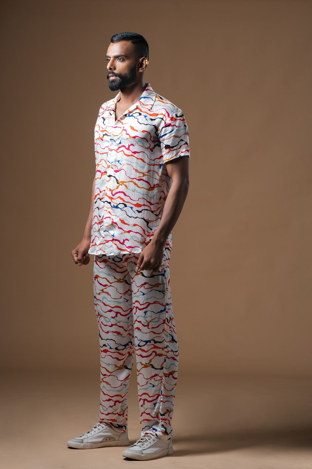 White Waves Coord Set - Khushboo Haran Borkar