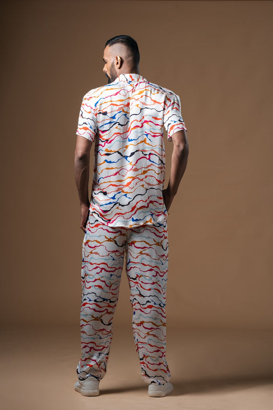 White Waves Coord Set - Khushboo Haran Borkar