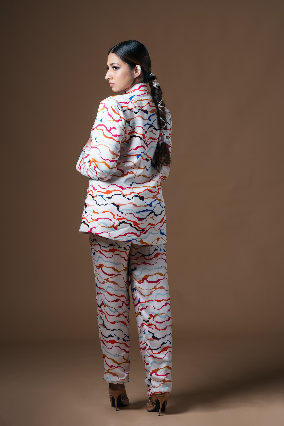 White Waves Pantsuit - Khushboo Haran Borkar