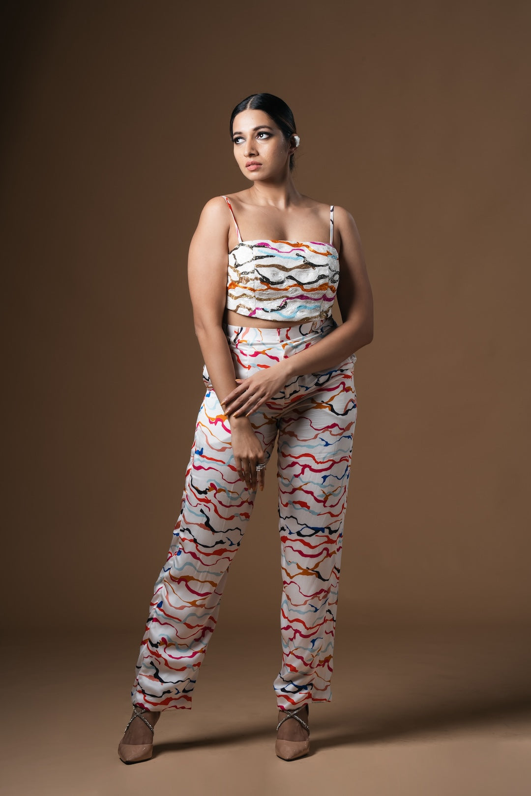 White Waves Pantsuit - Khushboo Haran Borkar