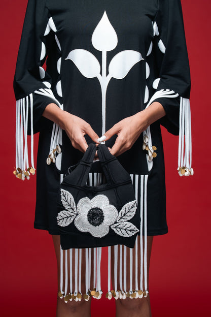Trident Motif Mini Dress