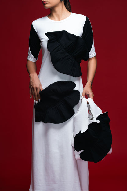 Petalhold White Column Dress