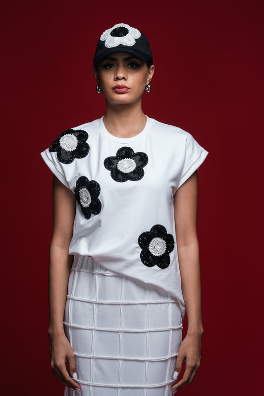 Bead Inlay Bloom Top