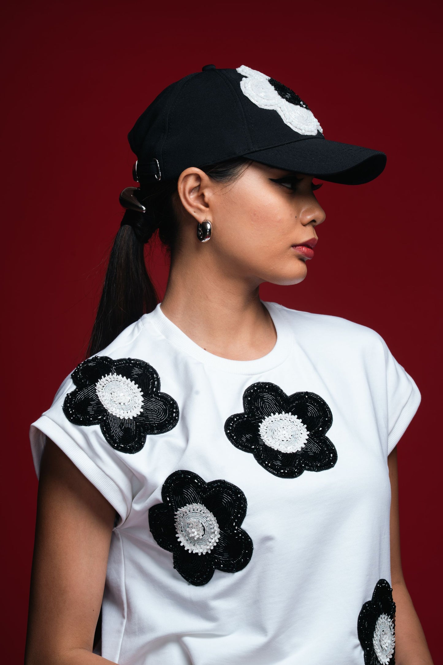 Bead Inlay Bloom Top