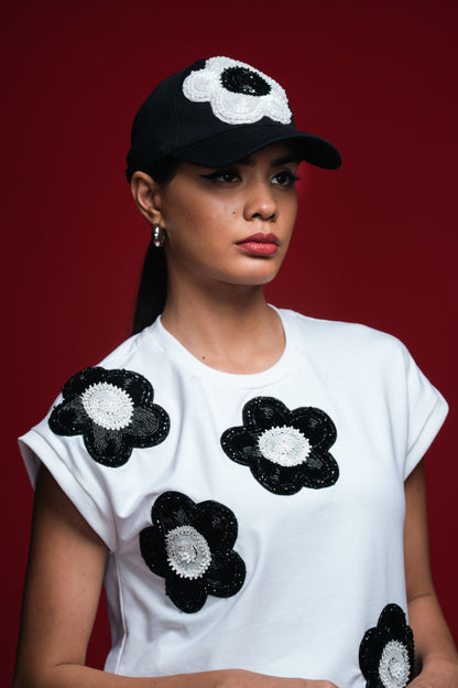 Shadow Floral Crest Cap