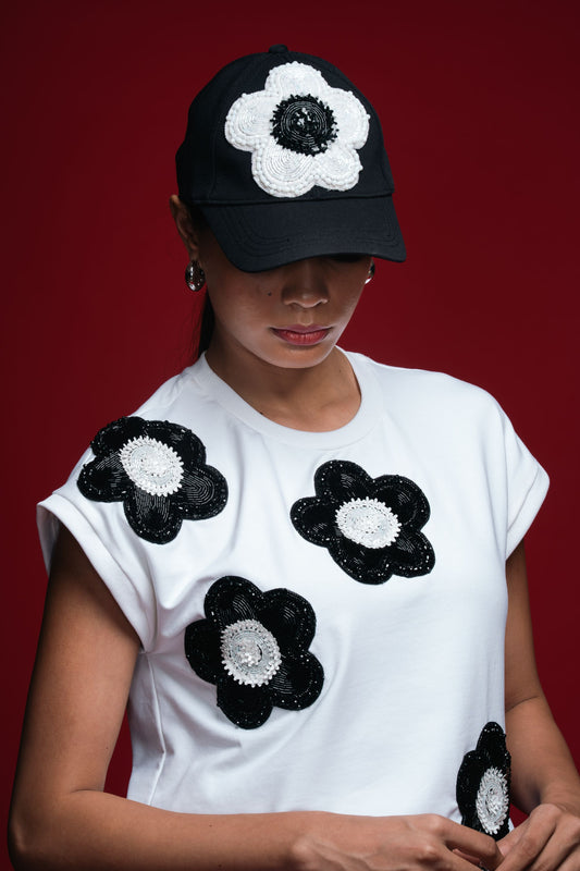 Shadow Floral Crest Cap