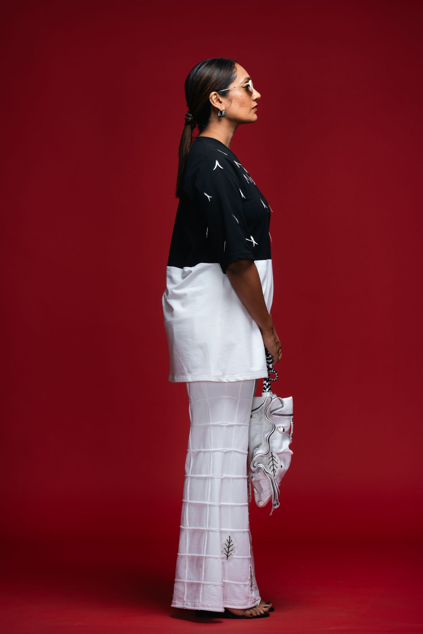 White Lattice Crest Bottoms