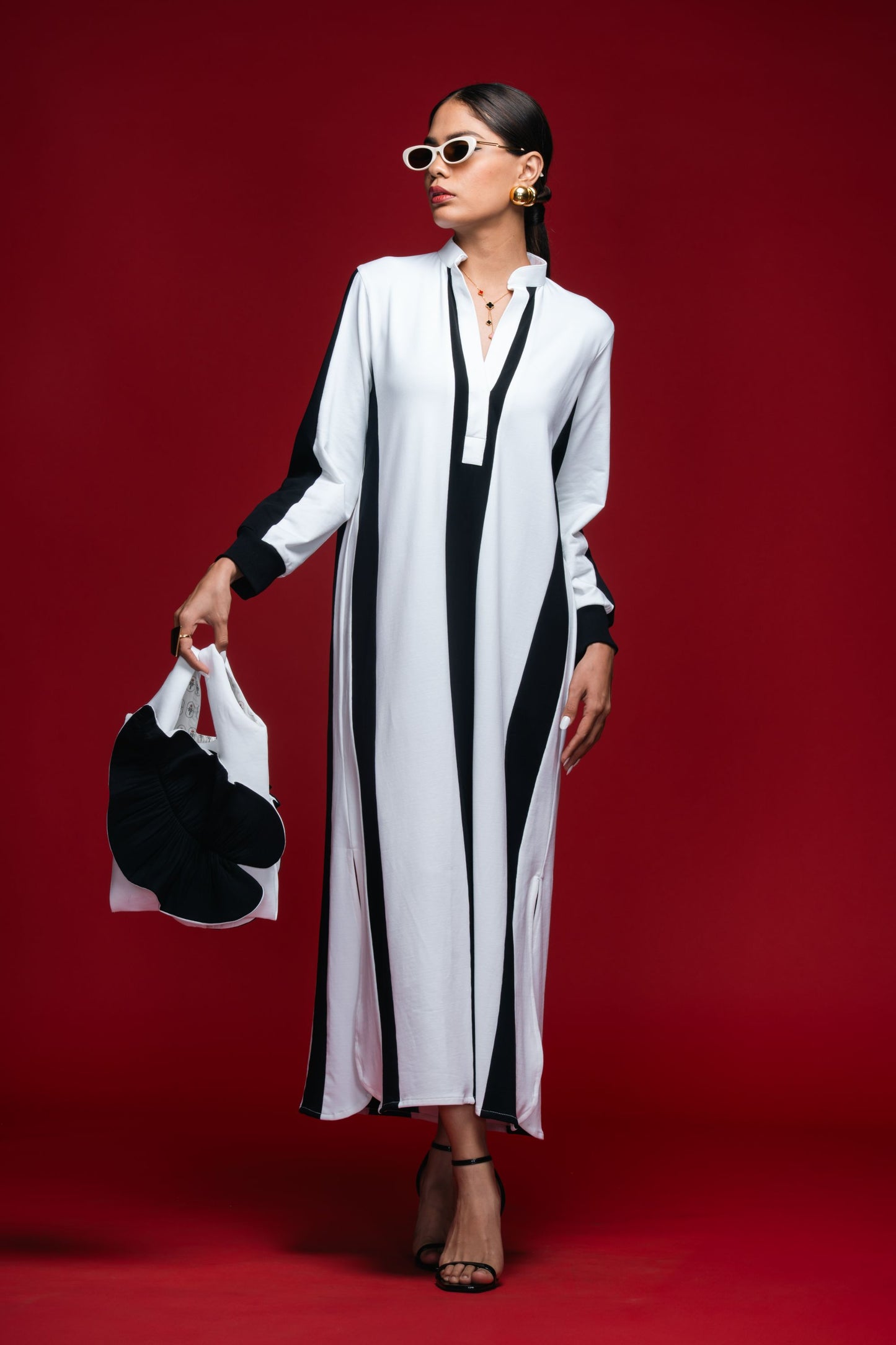 Quiet Intervals Monochrome Dress