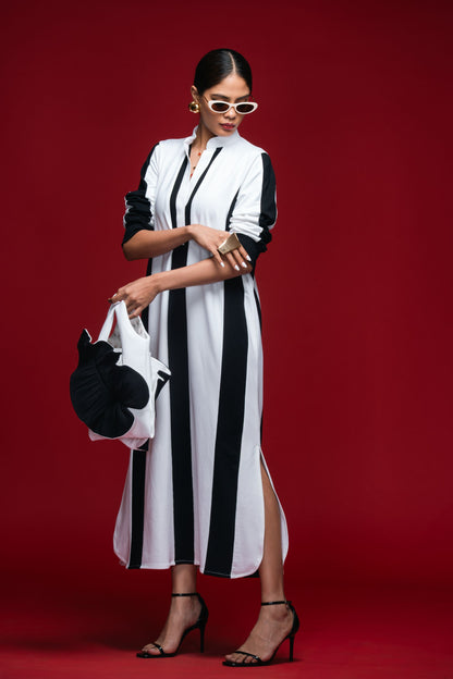 Quiet Intervals Monochrome Dress