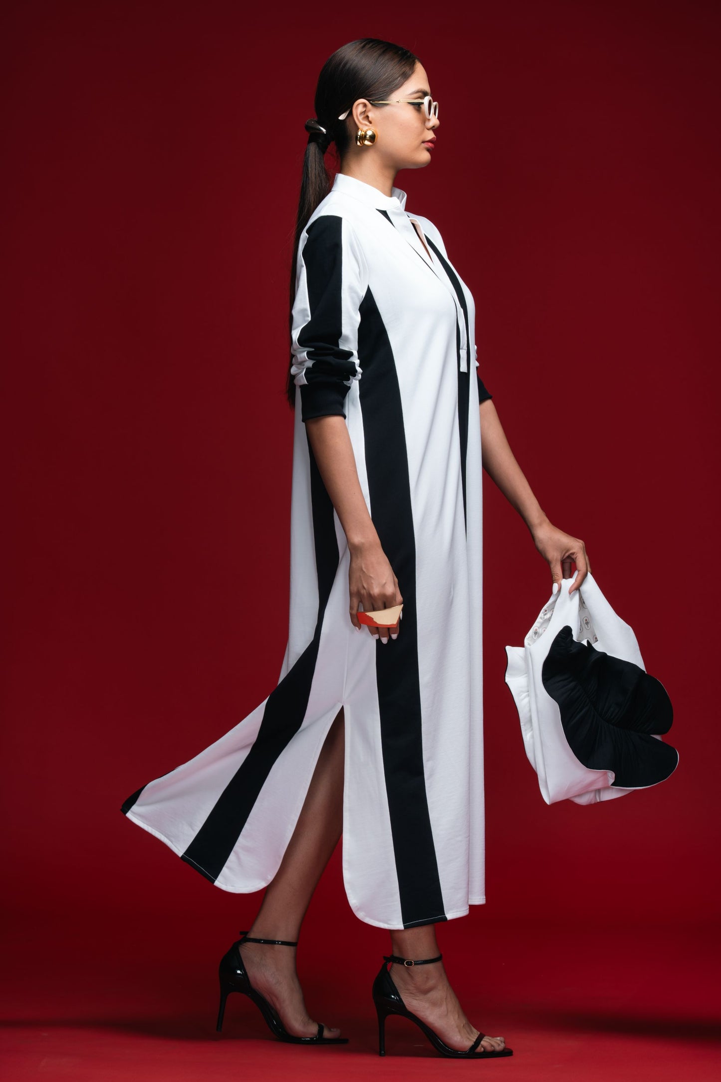 Quiet Intervals Monochrome Dress