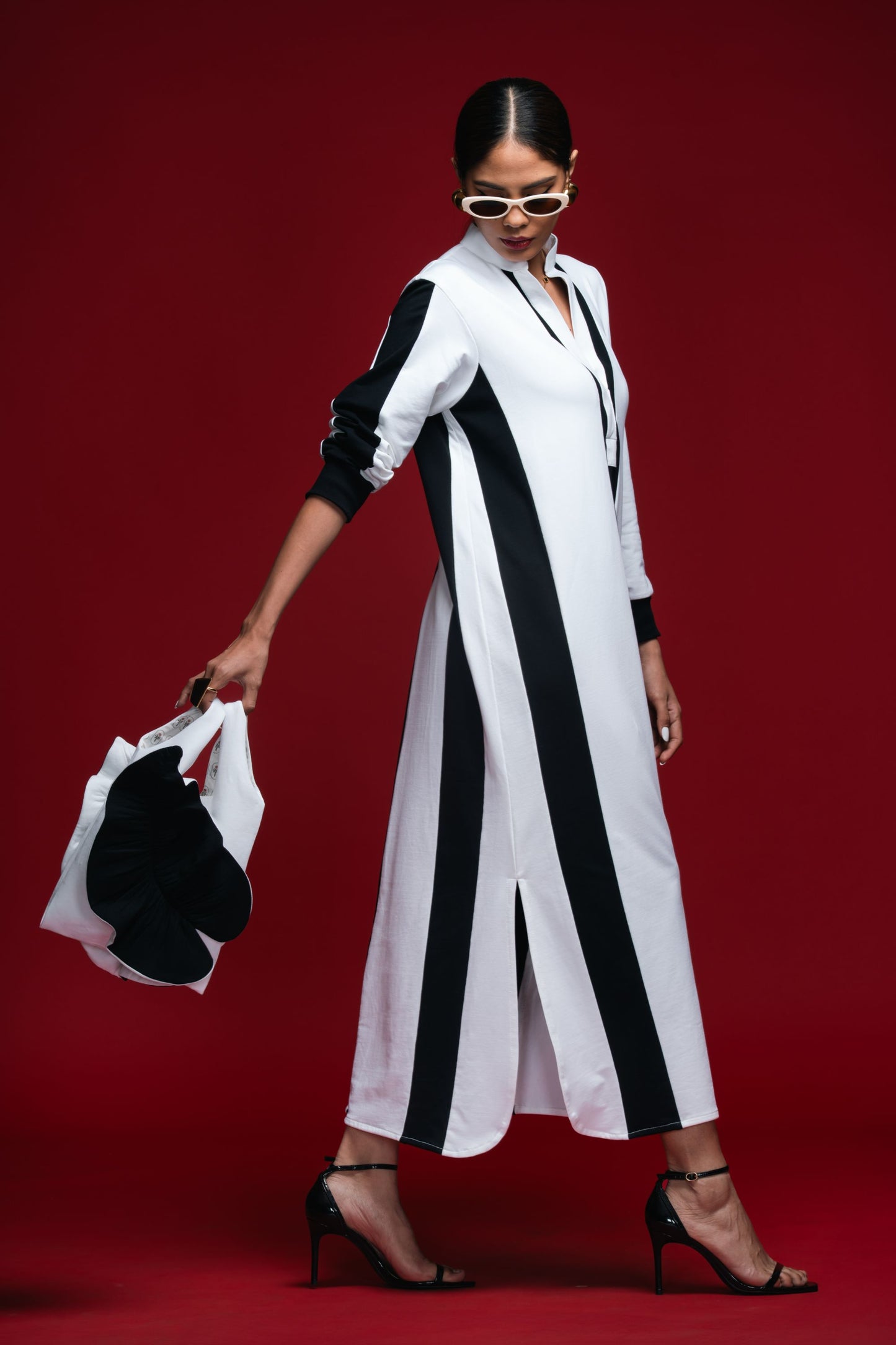 Quiet Intervals Monochrome Dress