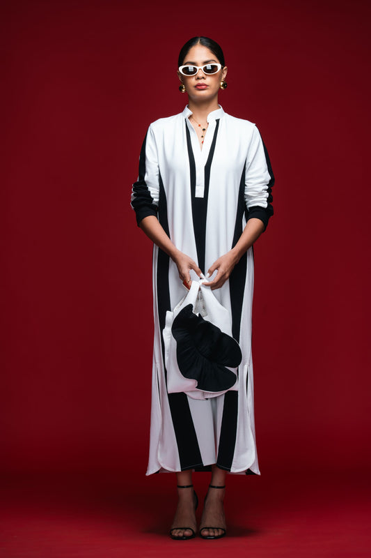 Quiet Intervals Monochrome Dress
