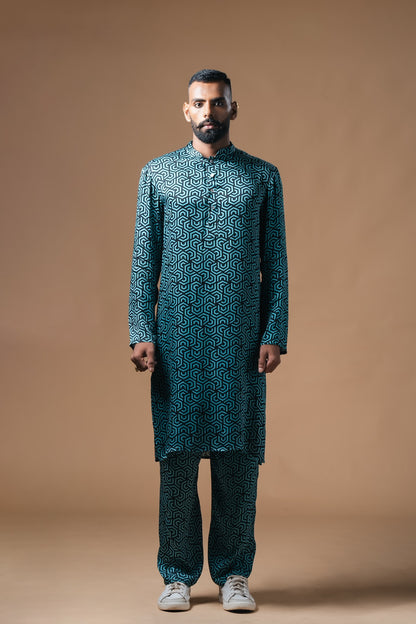 Geometric Print Kurta Set - Khushboo Haran Borkar