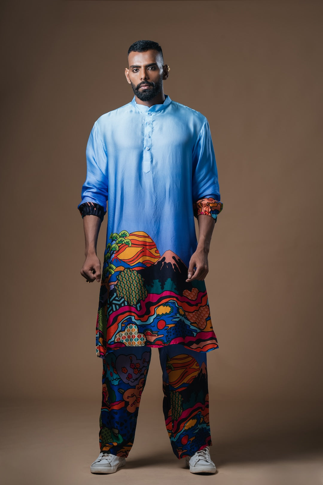 Multi Color Digital Print Kurta Set - Khushboo Haran Borkar