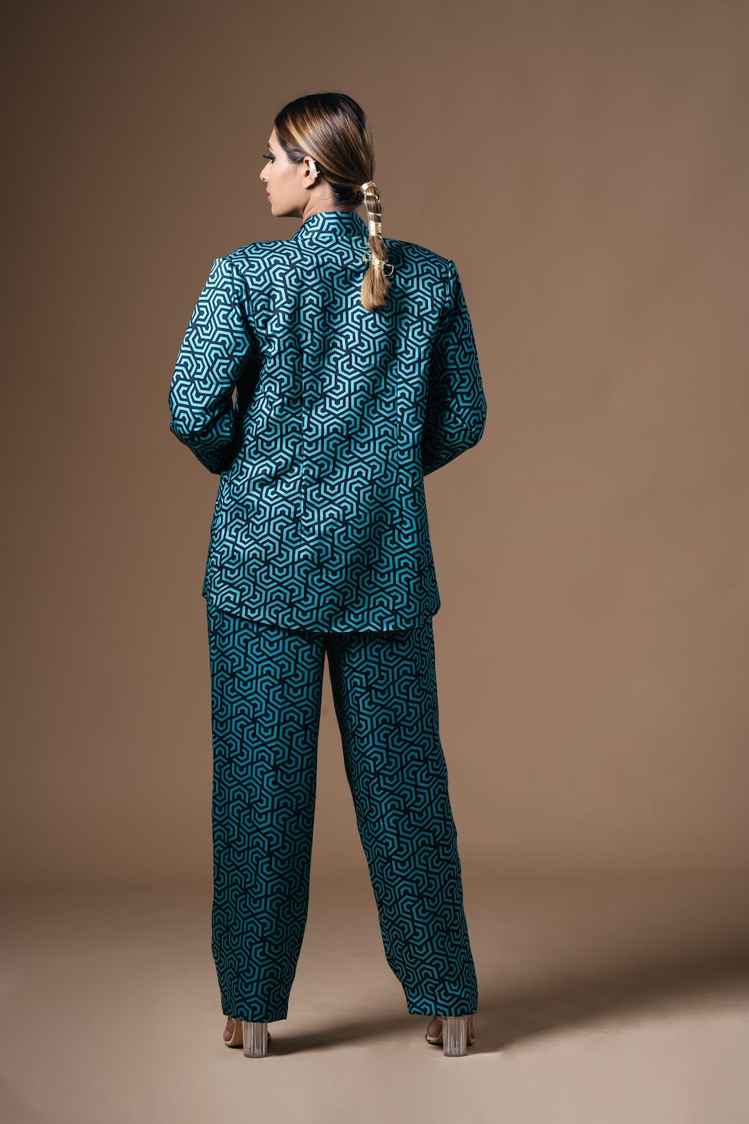 Geometric Print Pantsuit - Khushboo Haran Borkar