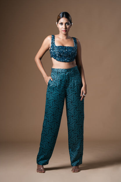 Geometric Print Pantsuit - Khushboo Haran Borkar