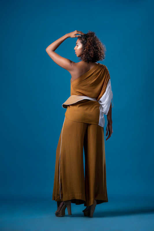 French Ochre Coord Set - Khushboo Haran Borkar